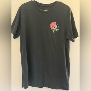 ALL SAINTS Black 100% cotton T-shirt Large Regular Fit